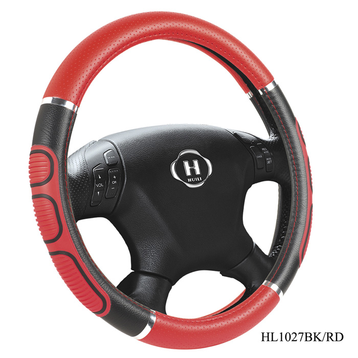 Red And Black Steering Wheel Cover
